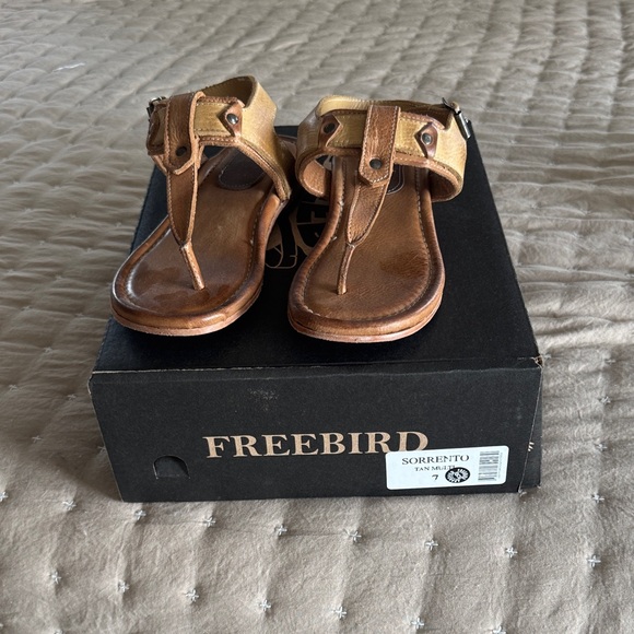 freebird Shoes - Freebird Tan Leather Sandals